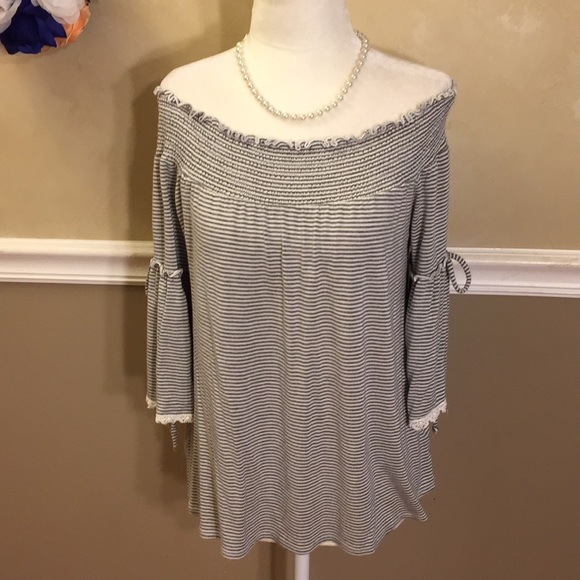 True Craft Tops - 🎁3for$10🎁True Craft striped off shoulder top